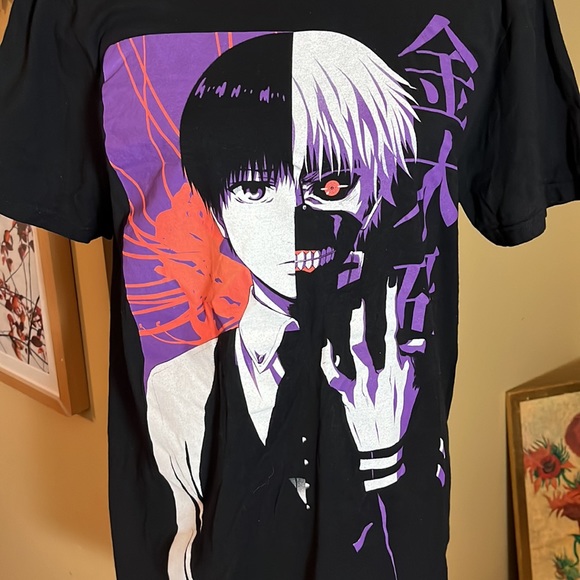 Vintage TOKYO GHOUL Size Large FunImation Graphic Tee Shirt Japan Anime EUC - Picture 8 of 15